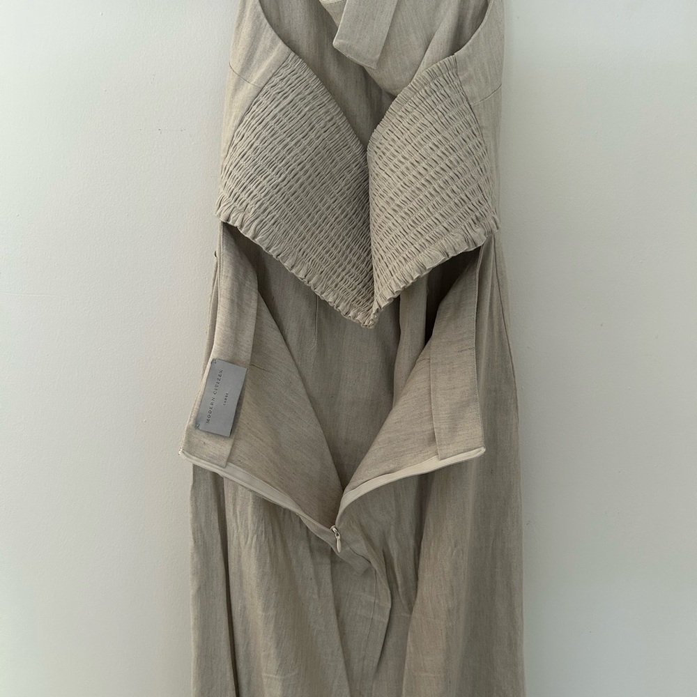 Spring Halter Beige Midi Dress Stitch Fix - Picture 10 of 15